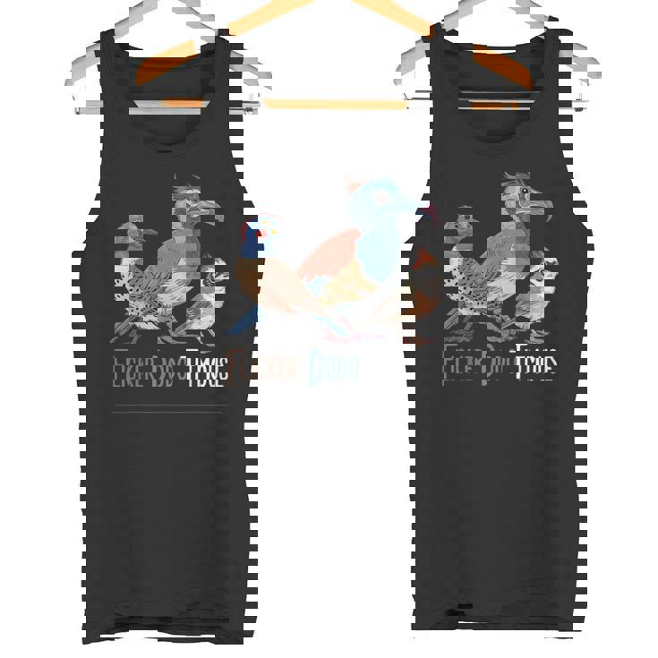 面白い ちらつきドードーシジュウカラ メンズ レディース キッズ タンクトップ