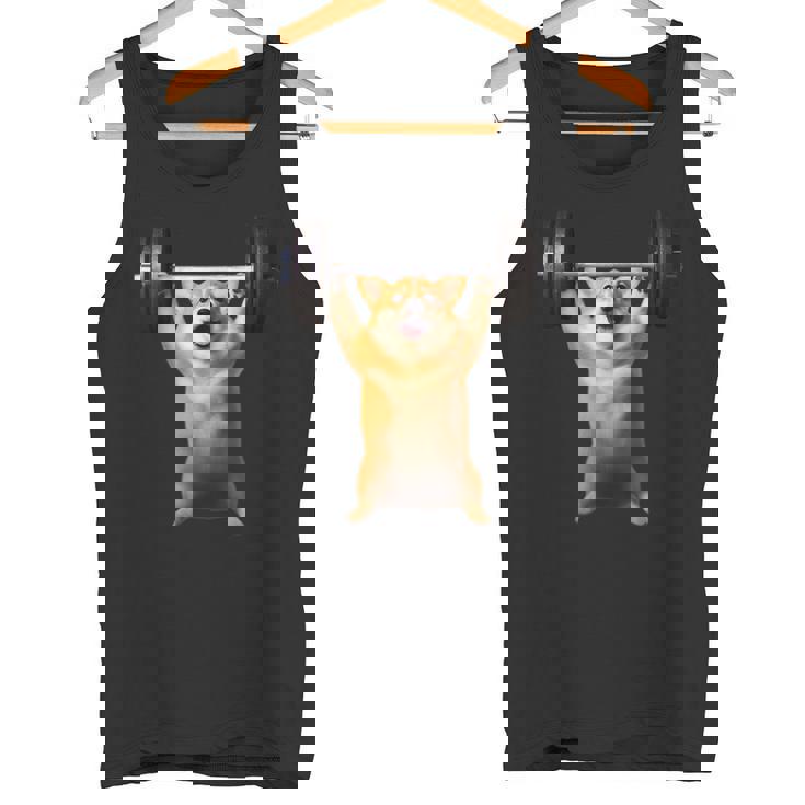 面白いtシャツ コーギー 犬 イヌ わんこ メンズ 犬好き グッズ かわいい 面白い 服 ネタ 筋トレ タンクトップ