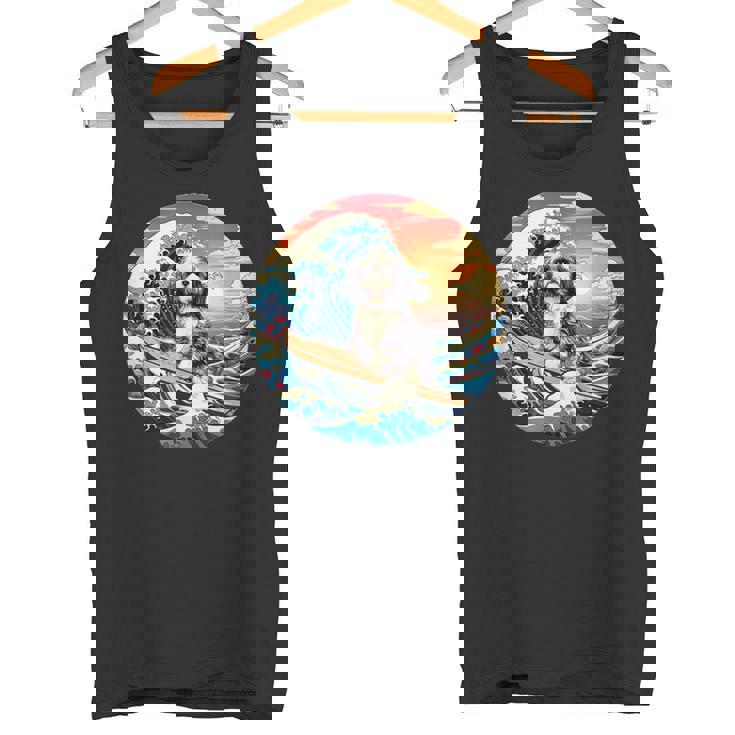 面白いtシャツ シーズー 犬 イヌ メンズ 犬好き グッズ かわいい おもしろ 面白い 服 ネタ サーフィン タンクトップ