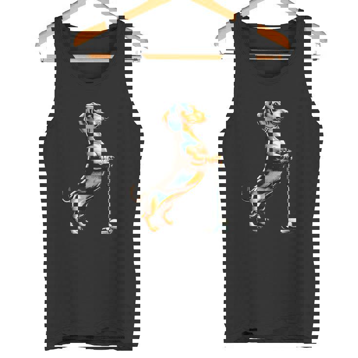 面白いtシャツ ダックスフンド ゴルフ イヌ メンズ 犬好き グッズ かわいい おもしろ 面白い 服 ネタ タンクトップ