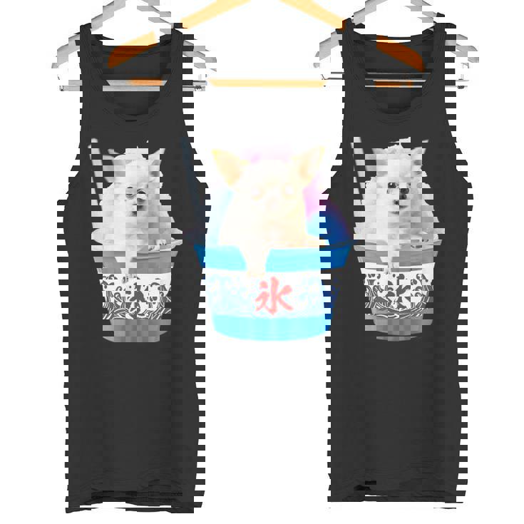 面白いtシャツ チワワ かき氷 イヌ メンズ 犬好き グッズ かわいい おもしろ 面白い 服 ネタ 夏 タンクトップ