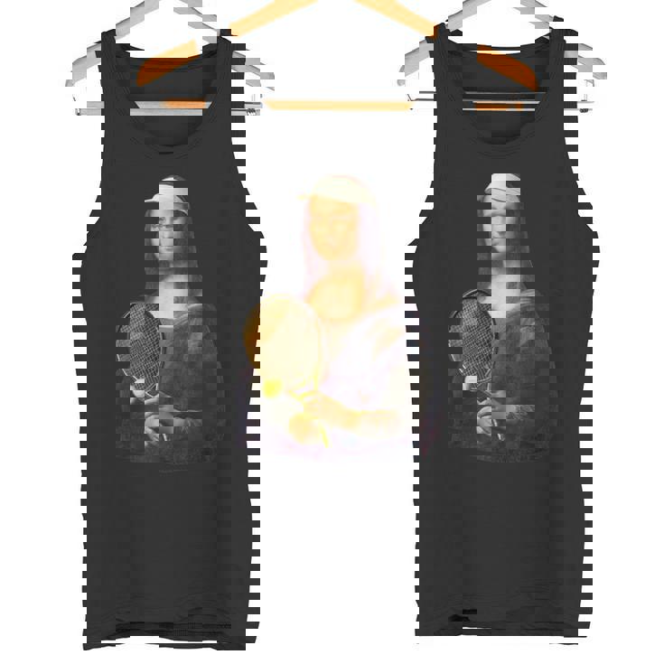 面白いtシャツ テニス モナリザ おもしろ 服 ネタ メンズ テニス部 おもしろグッズ 大人 子供 タンクトップ