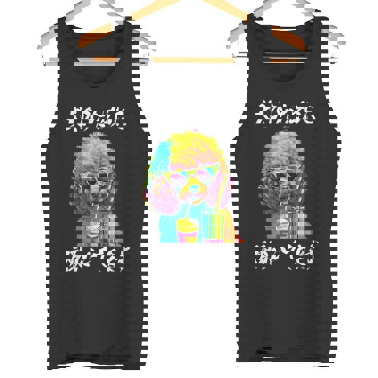 面白いtシャツ トイプードル イヌ わんこ メンズ 犬好き グッズ おもしろ 面白い 服 ネタ わんこ タンクトップ