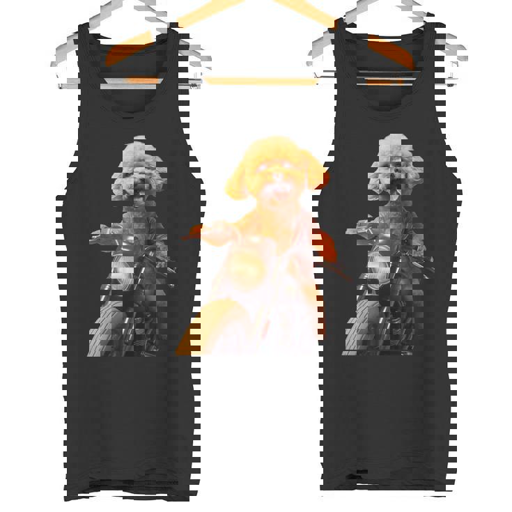 面白いtシャツ トイプードル バイク イヌ メンズ 犬好き グッズ かわいい おもしろ 面白い 服 ネタ タンクトップ