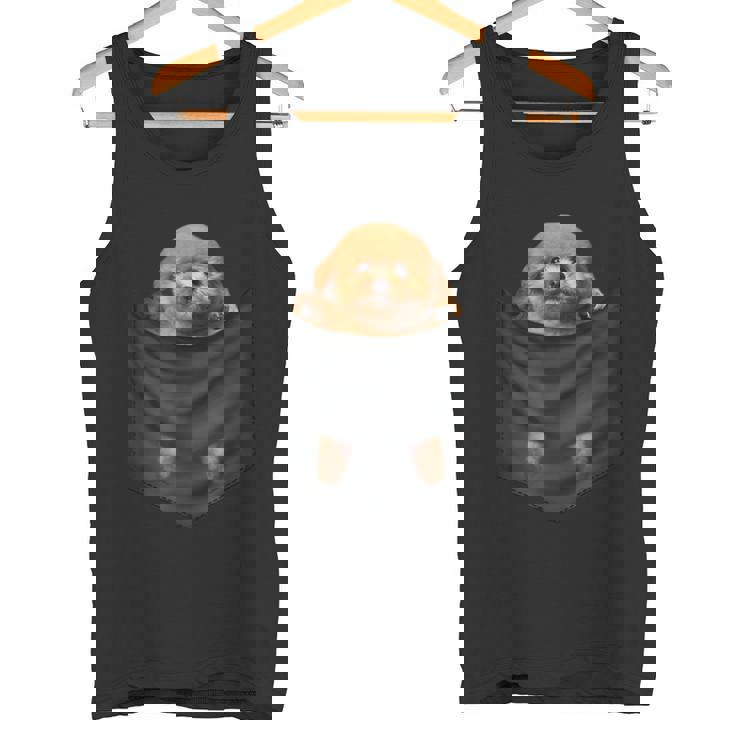 面白いtシャツ トイプードル ポケット イヌ わんこ メンズ 犬好き グッズ おもしろ 面白い 服 ネタ タンクトップ