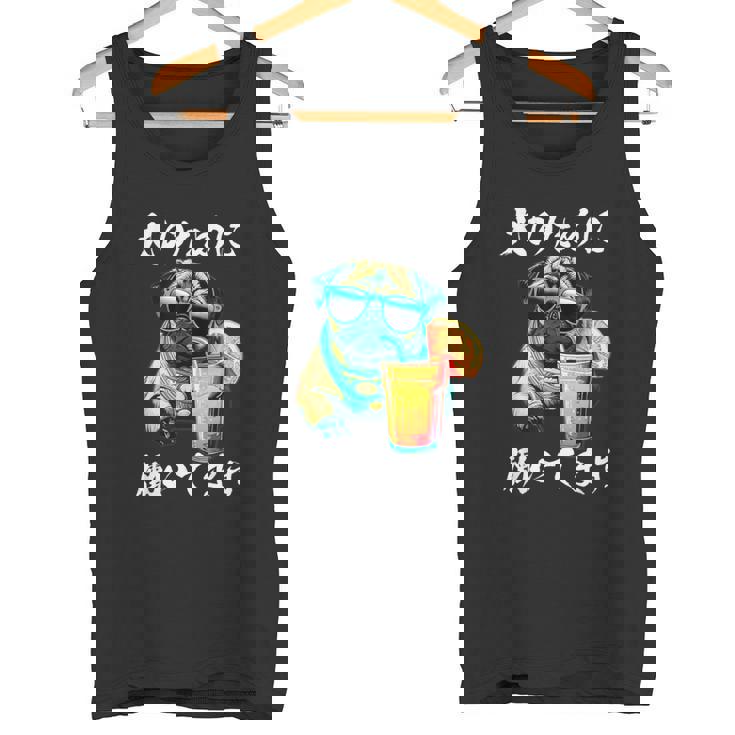 面白いtシャツ パグ イヌ わんこ メンズ 犬好き グッズ おもしろ 面白い 服 ネタ わんこ タンクトップ