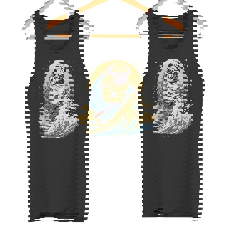 面白いtシャツ パグ 浮世絵 イヌ わんこ メンズ 犬好き グッズ おもしろ 面白い 服 ネタ わんこ タンクトップ