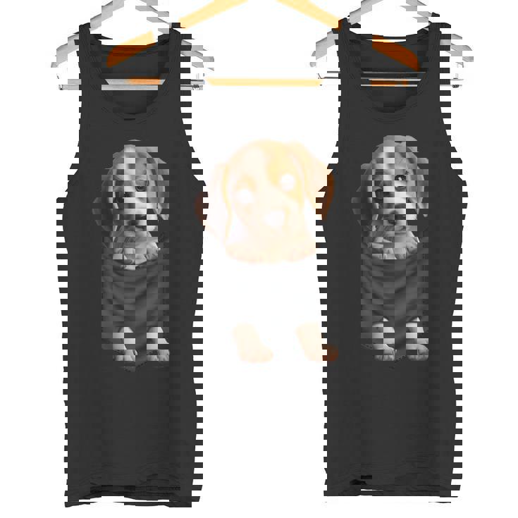 面白いtシャツ ビーグル 胸 ポケット イヌ わんこ メンズ 犬好き グッズ おもしろ 面白い 服 ネタ タンクトップ