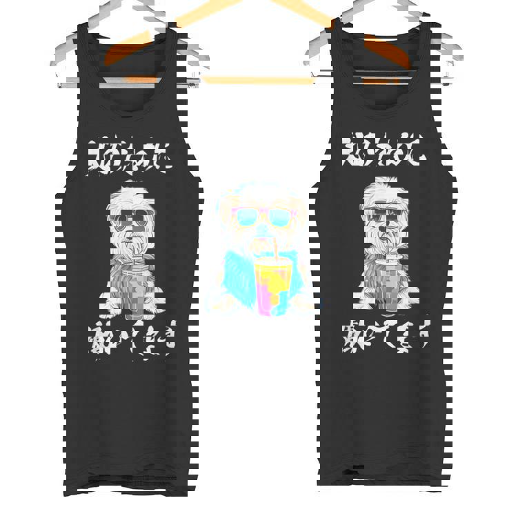 面白いtシャツ マルチーズ 犬 イヌ わんこ メンズ 犬好き グッズ おもしろ 面白い 服 ネタ わんこ タンクトップ