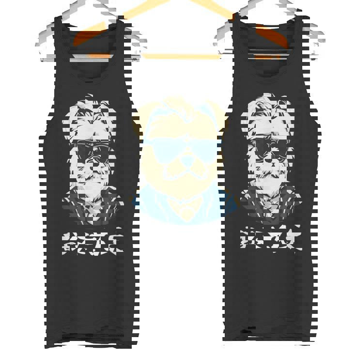 面白いtシャツ マルチーズ 犬 父 イヌ わんこ メンズ 犬好き グッズ おもしろ 面白い 服 ネタ タンクトップ