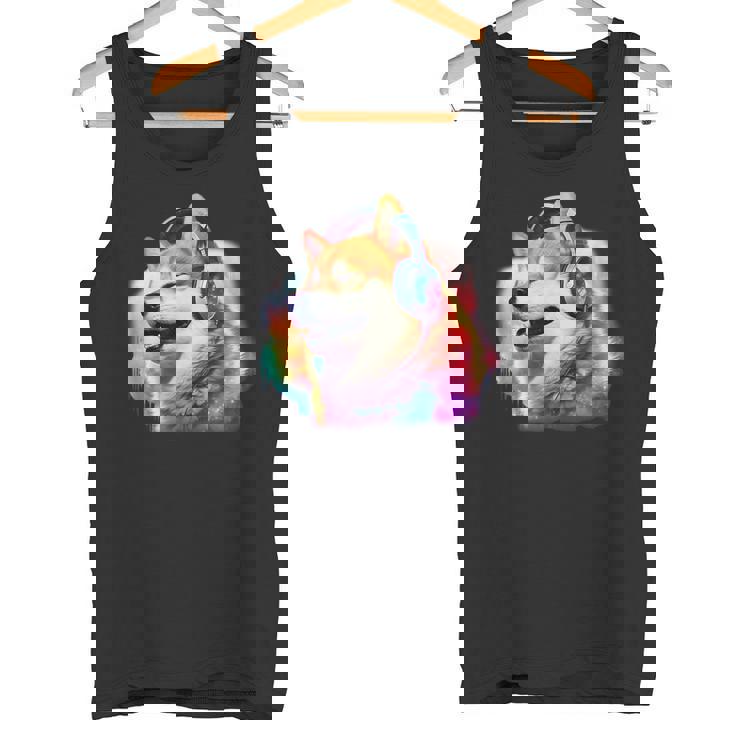 面白いtシャツ 柴犬 ゲーム 音楽 イヌ わんこ メンズ 犬好き グッズ おもしろ 面白い 服 ネタ タンクトップ