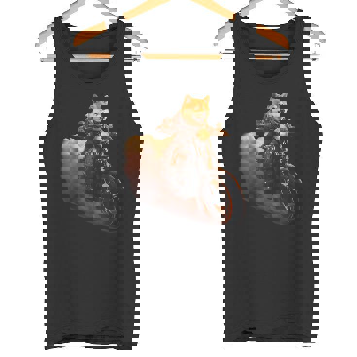 面白いtシャツ 柴犬 バイク イヌ わんこ メンズ 犬好き グッズ かわいい おもしろ 面白い 服 ネタ タンクトップ