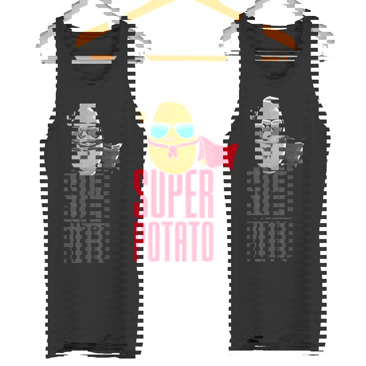 面白いかわいいスーパーポテトアニメ衣装グラフィックデザイン。 タンクトップ