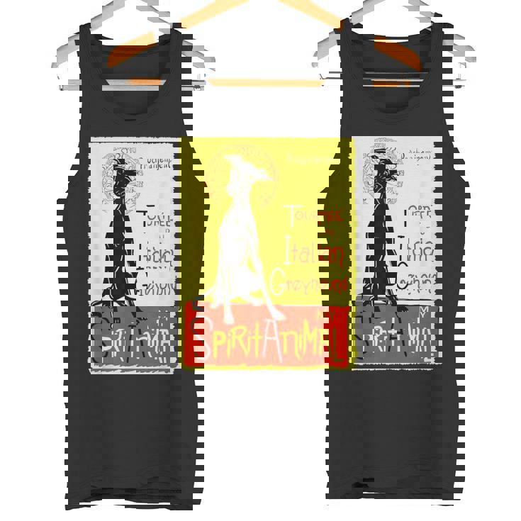 面白いイタリアングレイハウンド ドッグアート イタリアングレイハウンド ギフト タンクトップ