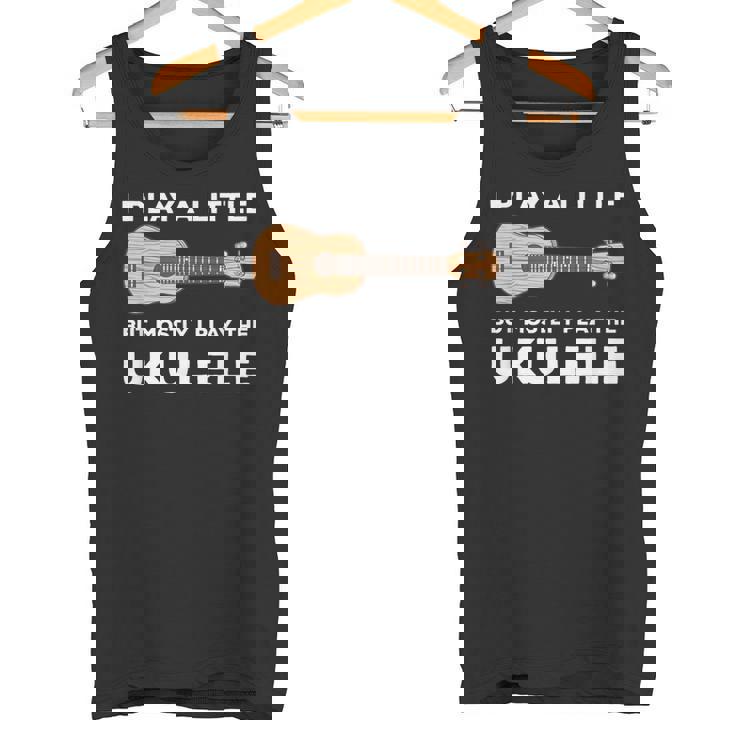 面白いウクレレ服ギターワードプレイ タンクトップ