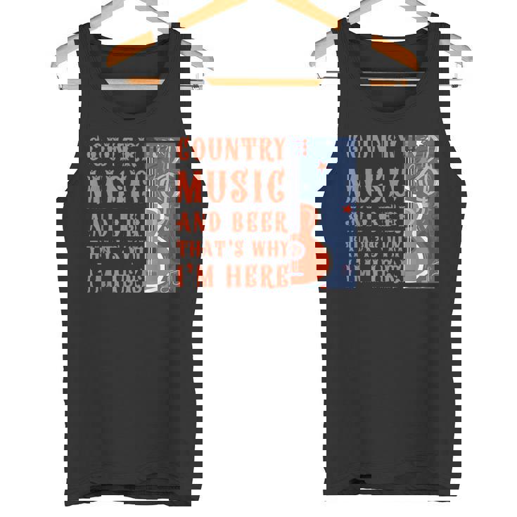 面白いカントリーミュージック&ビール音楽祭 アコースティックギター タンクトップ
