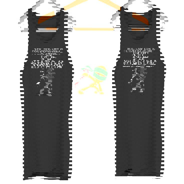 面白いクリスマス忍者ジンジャーブレッドマン タンクトップ