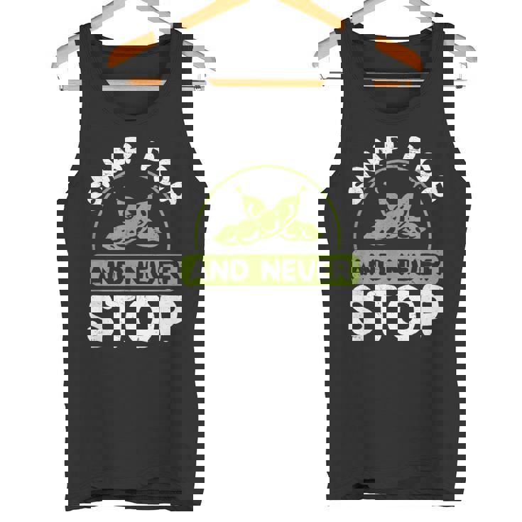 面白いスナップポップと決して止まらない日本料理 枝豆好き。 タンクトップ