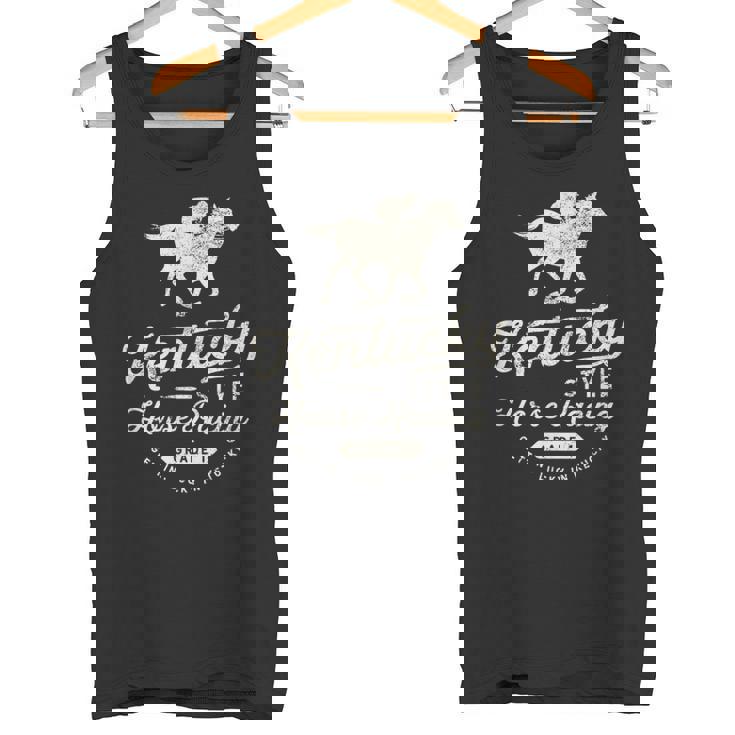 面白いダービーデー、ケンタッキースタイルの競馬 タンクトップ