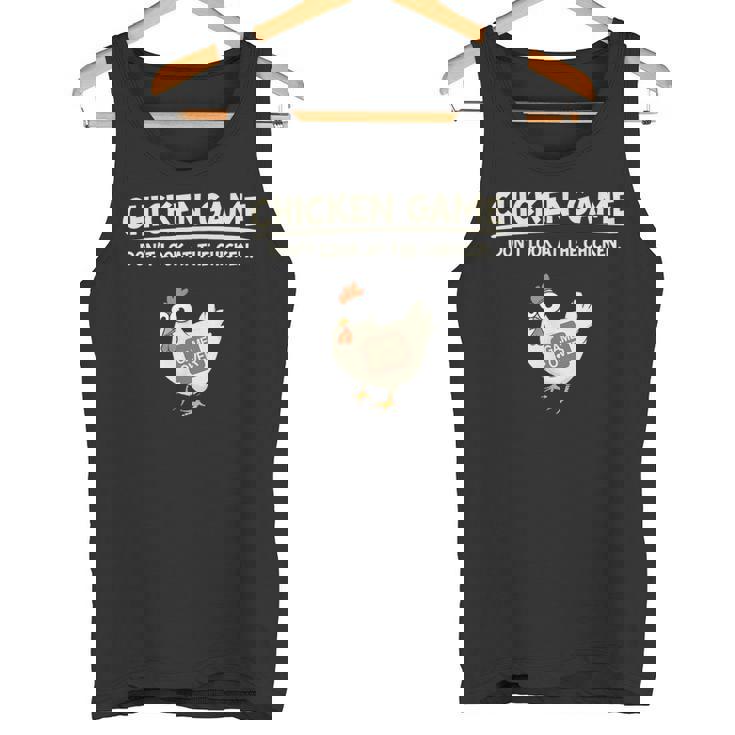 面白いチキンゲーム「見えないデザイン」 タンクトップ