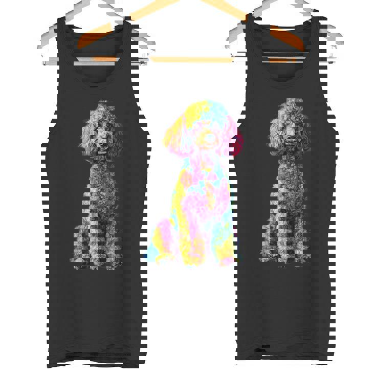 面白いプードル犬 動物愛好家 犬の飼い主 プードル犬 Poodle Animal Lover Dog Owner タンクトップ