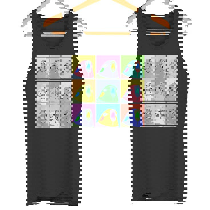 面白いポップアート オカメインコ かわいい鳥 オウム タンクトップ