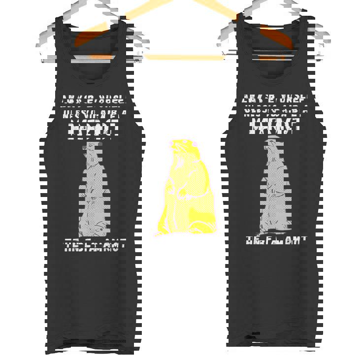 面白いマーモットヴィンテージ面白いことわざマーモット愛好家ジョーク タンクトップ