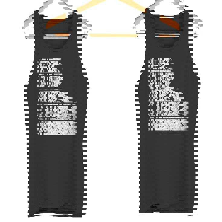 面白いロッククライミング 引用 登山家 & ボルダリング タンクトップ