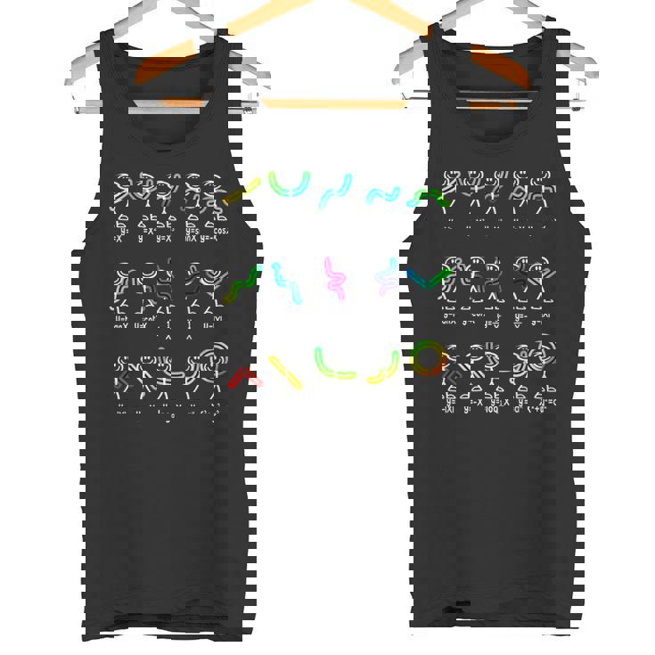 面白い代数のダンス機能 数学先生 オタクギフト アイデア タンクトップ