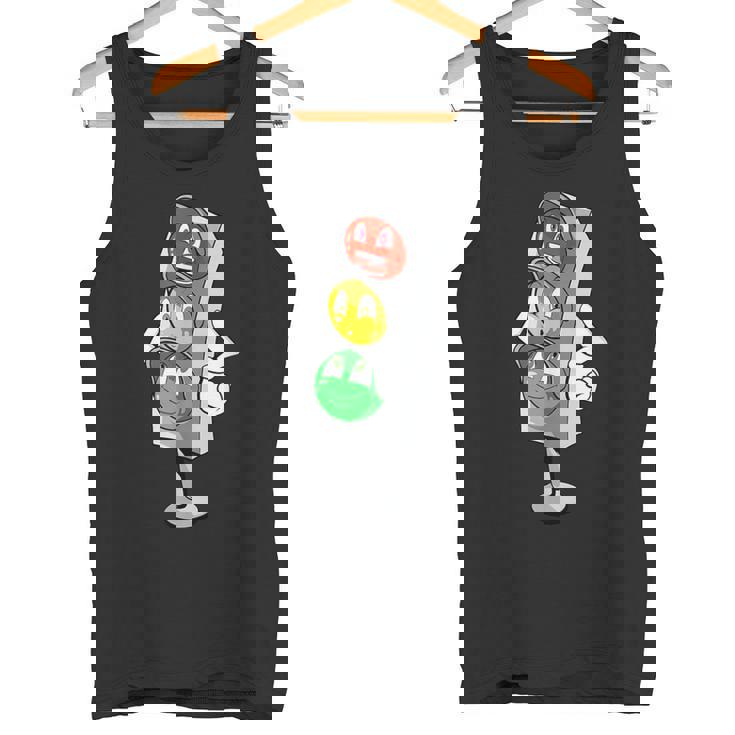 面白い信号機 コミック 漫画の信号機 タンクトップ