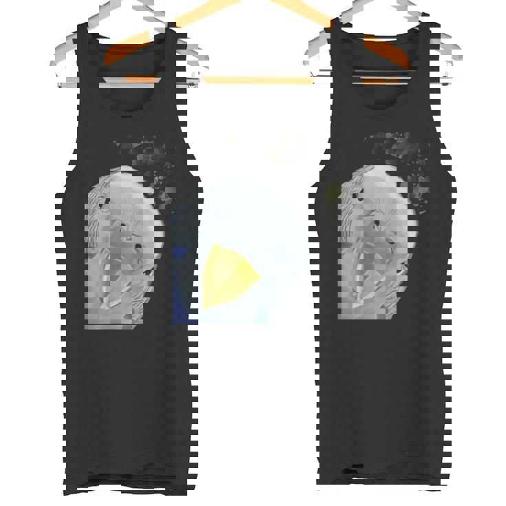 面白い好奇心インコのセキセイインコ タンクトップ