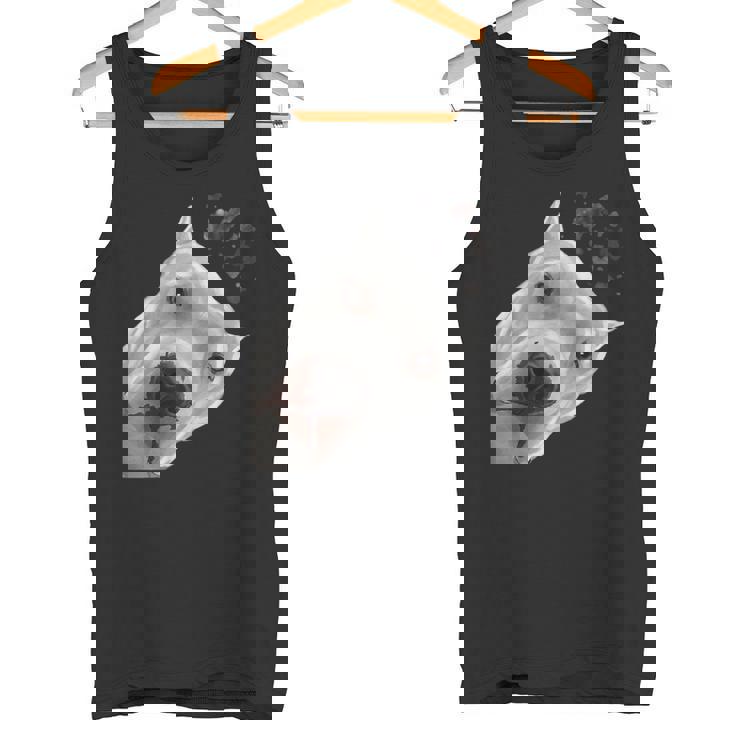 面白い好奇心旺盛な犬ドゴアルヘンティーノ タンクトップ