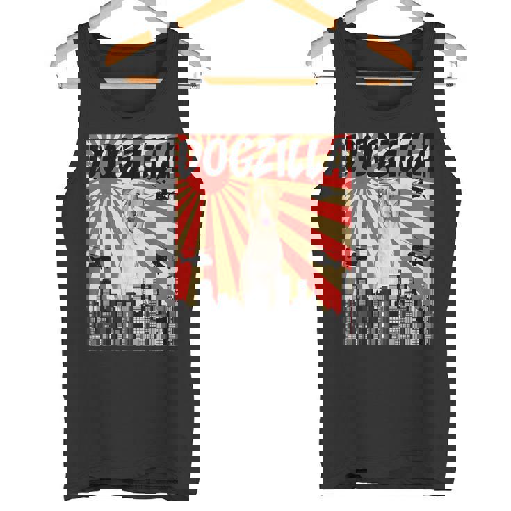 面白い犬 ボルゾイ タンクトップ