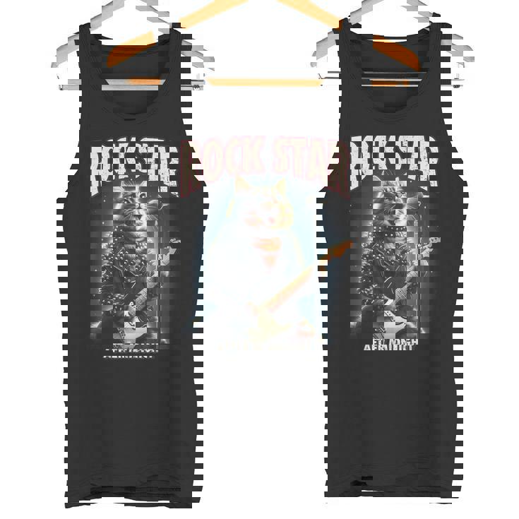 面白い猫 ギタリスト エレクトリックギター ロックスター 猫 タンクトップ