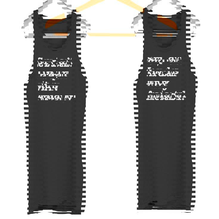 面白い皮肉 アメリカン カールの猫との計画があります タンクトップ