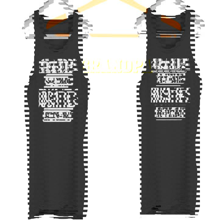 面白い盆栽の木 おじいちゃんへのギフト 父の日デザイン タンクトップ