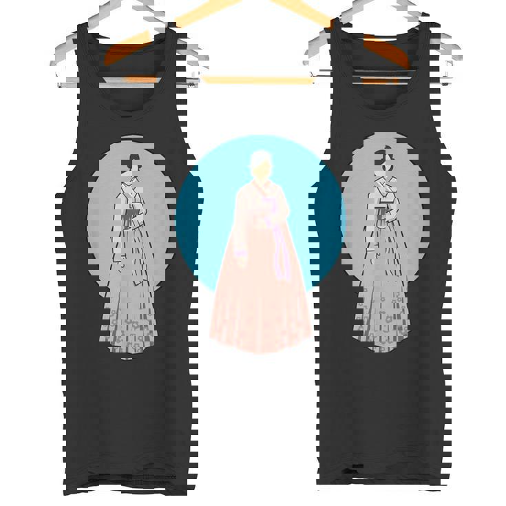 韓国伝統韓服を着た韓国の美少女 タンクトップ