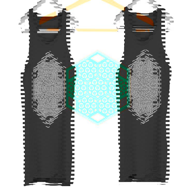 音楽祭 サイケデリックパターン テクノ トランス レイブ ゴア タンクトップ