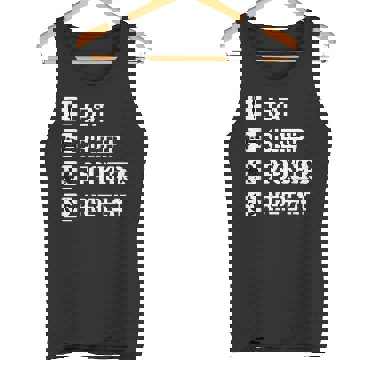 食べる 睡眠 ポーカー リピート トランプ ゲーム ホールデム タンクトップ