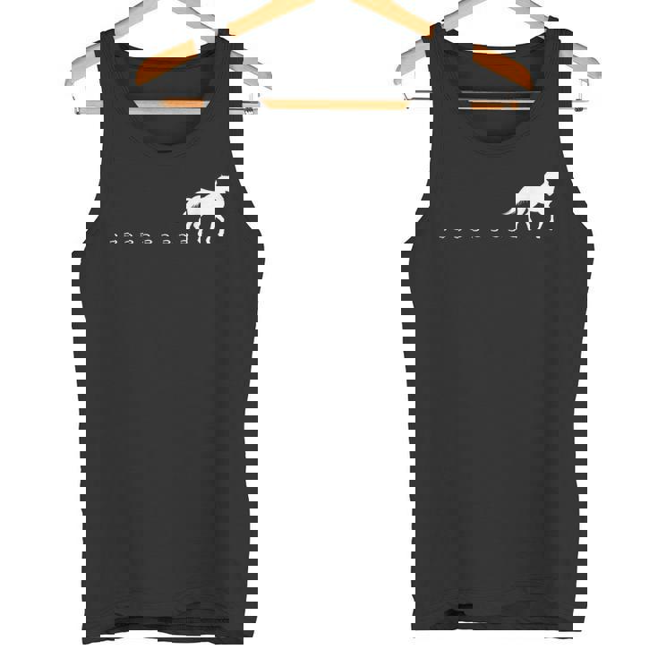 馬の線路、馬蹄、乗馬。 タンクトップ