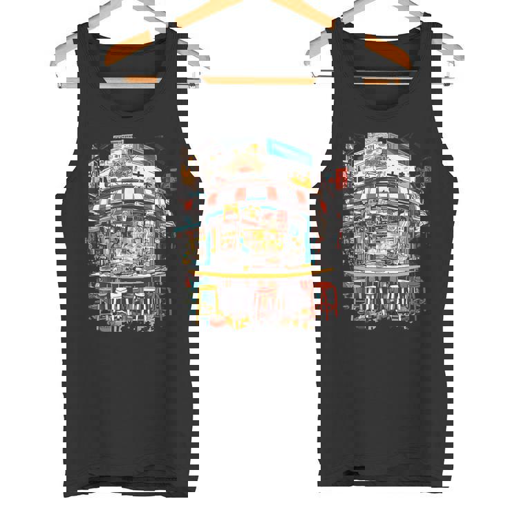 鮮やかな東京ラーメン屋 日本食好き カワイイオタク タンクトップ