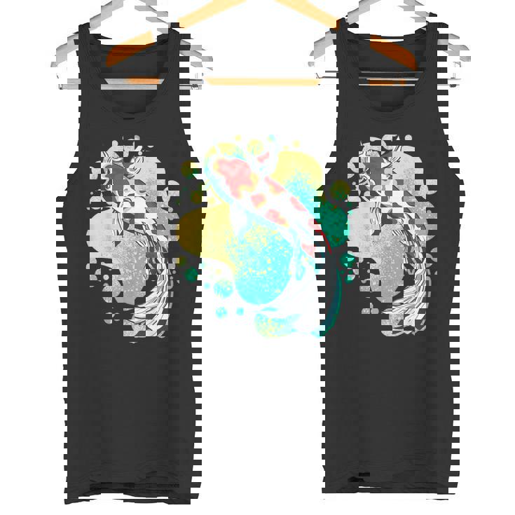 鯉 鯉 ジャパン 鯉 魚 エステ ベイパーウェーブ タンクトップ