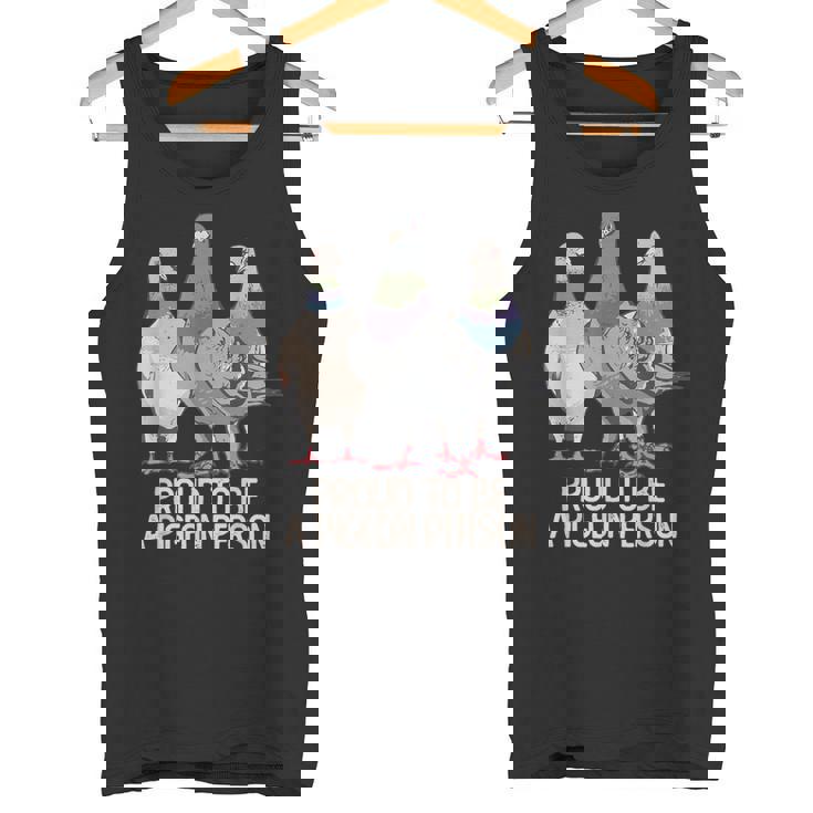 鳩の人であることを誇りに思う鳩好き。 タンクトップ