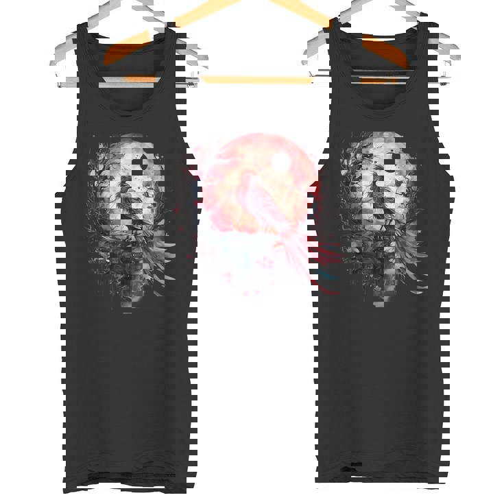 鳳凰 月 火 鳳凰 鳥 桜 木 神話 鳥 タンクトップ