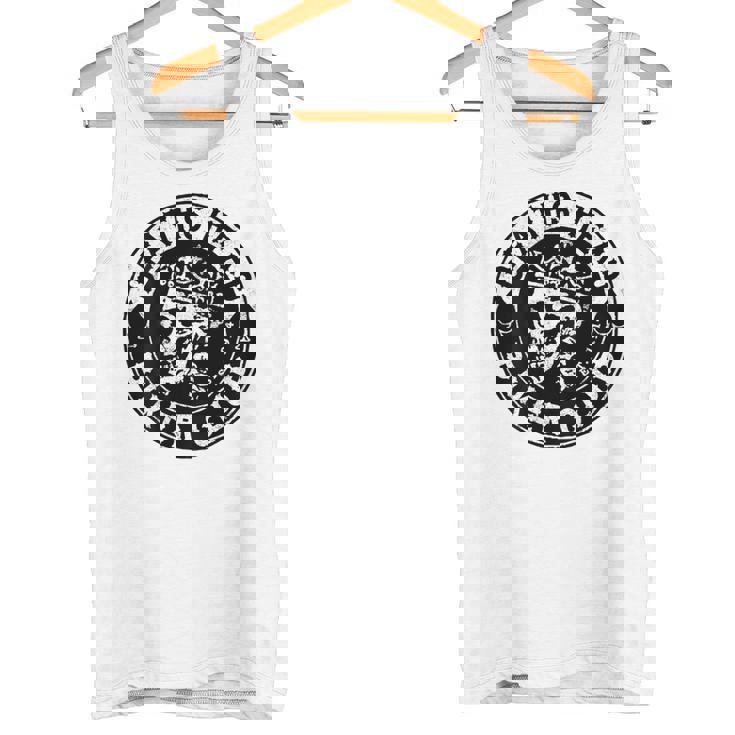 バックプリント クールで面白いオートバイ、バイク、バイカー タンクトップ