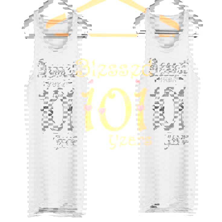 101歳の101歳の誕生日パーティの女王に祝福 長袖tシャツ タンクトップ