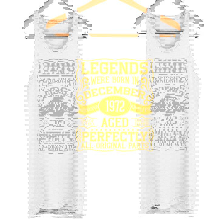 1972年12月に誕生した52歳の誕生日レジェンド。 長袖tシャツ タンクトップ