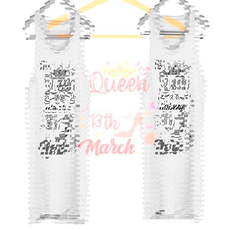 3月13日 誕生日 この女王は3月13日に生まれました タンクトップ