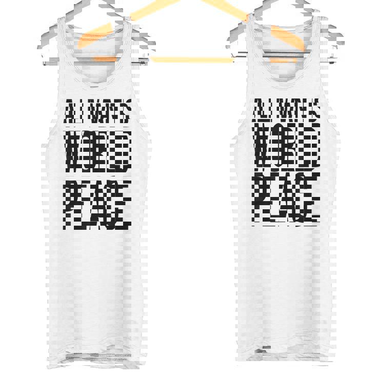 All I Want Is World Peace タンクトップ