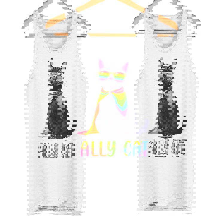 Ally Cat Lgbtゲイプライド月間2025レインボー平等権 タンクトップ